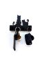 Wooden Cats Black and White Silhouette Wall Keychain - Hanger