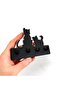 Wooden Cats Black and White Silhouette Wall Keychain - Hanger - 5