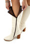 Women's Genuine Leather Classic Boots 33 10955 Bn Czm Sk22/23 - 6