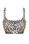 Leopar Desenli Bralette Kaplı Bikini Üstü TBESS24BU00125 - 6