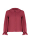Bordo Bebe Yaka Ponpon Detaylı Regular Normal Kalıp Dokuma Gömlek TWOAW21GO0717 - 10