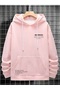 Unisex HAPPIEST printed hooded oversize sweatshirt