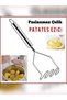 24 Cm Luxury Stainless Steel Potato Masher Convenient Practical Puree Maker Zigzag Tip - 6