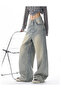 Y2K RECYCLED BAGGY POCKET JEAN PANTS - 7