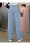 Venus 90's Blue Snow Wash Casual Palazzo Wideleg Jean Power Lycra Women's High Waist 2024 - 2