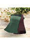 Hand Knitted Glitter Long Color Transition Scarf Nature - 2
