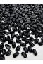 Black Blunt Twisted Acrylic Beads, Bag Making, Jewelry Beads (100gr, ~60 Pieces) - 3