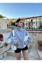 Women's Gray Cardigan - Three Thread, Zipper and Pieces - 6