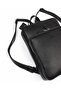 حقيبة ظهر AKA LEATHER 905 100% من الجلد الطبيعي مع حجرة للكمبيوتر المحمول باللون الأسود - 4