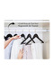 Black Wooden Look Hanger 50 Pieces Special Gold Hook Series - 2