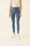 Romets Slim Fit Ankle Length High Waist Blue Color Women's Denim Trousers - 2