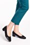 Genuine Leather Low Heel Comfortable Shoes vdt.39 - Black - 38 - 7