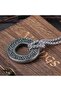 Thor Norse Mjollnir Loki Nordic Runic Weave Chain Locket 316l Steel Men's Necklace - 3