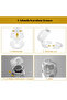 8 Pieces Non-Marking Non-Assembled Cooker and Oven Gas Button Closer Safety Cover Baby Safety - 3
