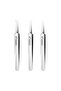 3 Pieces Boxed Precision Stainless Professional No.5 Acne Silk Eyebrow Eyelash Tweezers Set Acne Tweezers - 3