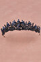 Crystal Rhinestone Bridal Wedding Crown Princess Crown for Special Day and Parties Blue - 5