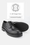 WOMEN'S BLACK GENUINE NATURAL LEATHER OXFORD SHOES, NUMBER 36-41 - 3