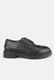 WOMEN'S BLACK GENUINE NATURAL LEATHER OXFORD SHOES, NUMBER 36-41