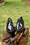 Black CONFORT MEDICAL SOLE GENUINE LEATHER encok selling model sneakers..GALIP DAD - 2