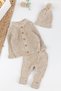 Baby Girl Suit with Knitwear Cardigan and Hat