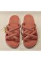 ROPE APPEARANCE NON-SLIP PLASTIC WOMEN'S POOL BEACH BALCONY TERRACE BATHROOM SINK HOME AND STREET SLIPPERS - 5