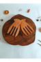 Wooden Serving Salad Bowl - Olive Wood Handmade - 15 cm - 5