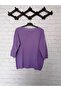 100% cotton, Wide Collar Thin Loose Knitwear Canvas Sleeve Buluz - 2