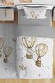 Flying Adventurer Animals Patterned Single Baby Kids Bedding Set