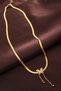 Steel Gold Color Butterfly Italian Chain Necklace - Bj-Bko6313 - 2