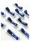 Ready Grogren Ribbon Bow Blue & Dark Blue 10 Pieces - 2