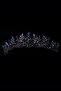 Crystal Rhinestone Bridal Wedding Crown Princess Crown for Special Day and Parties Blue - 7