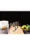 Heat Resistant 4-Piece 410 ml Glass Cup with Handle Colorful Handle 4 Pieces Glass Cup Home Office Cup - 8