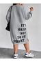 Women's Its Okayy Printed Sweatshirt Dress / Tunic