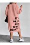 Women's Its Okayy Printed Sweatshirt Dress / Tunic - 3