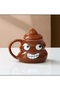 450ml Cartoon Smile Poop Mug Tea Coffee Cup Funny Humor Gift 3D Mugs Handgrip Drinkware - 2