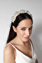 Pearl Evening Dress Crown, Design Cream Crown, Bridal Engagement Crown - 2