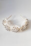 Pearl Evening Dress Crown, Design Cream Crown, Bridal Engagement Crown - 3