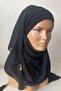 Bonnet Ready Turban Practical Stylish Scarf Hürrem Chiffon Tasseled Navy Blue Wrapped Shawl Hijab Hijab Bonnet - 6