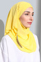 Bonnet Ready Turban Practical Stylish Scarf Hürrem Chiffon Tasseled Yellow Wrap Shawl Hijab Hijab Bonnet - 2