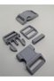 Paracord Pet Collar and Bag Clip Gray Color 25 Mm (1 0 Set) - 2