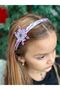 Elsa Anna Frozen Crystal Jewelled Glitter Snowflake Braid Hair Crown Children's Tiara Silvery Purple Lilac - 2