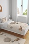 Airplane Balloon Adventure Patterned Single Baby Kids Bedding Set - 2