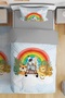 Jeep Rainbow Safari Patterned Single Baby Kids Bedding Set