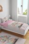 Pink Pastel Car Patterned Single Baby Kids Bedding Set - 2