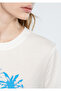 Wave Printed White T-Shirt Slim Fit / Slim Fit 1611449-70057 - 4