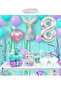 Mermaid Tail Seashell 102cm Silver Number Balloon Mermaid Mermaid Concept Balloon Set - 5
