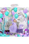 Mermaid Tail Seashell 102cm Silver Number Balloon Mermaid Mermaid Concept Balloon Set - 5