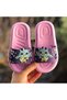 Girl's Pool Beach Slippers Owl Figured Non-Slip Sole Light Slippers - 2