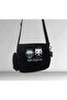 Halloween Hello Nightmare Printed Unisex Black Messenger Bag