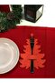 6 Pieces Christmas Decorative Cutlery New Year Tableware Accessory - Decorative Felt Ornament New Year - 3